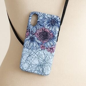 Burga iPhone XR Case Blue/Purple with Black Bag